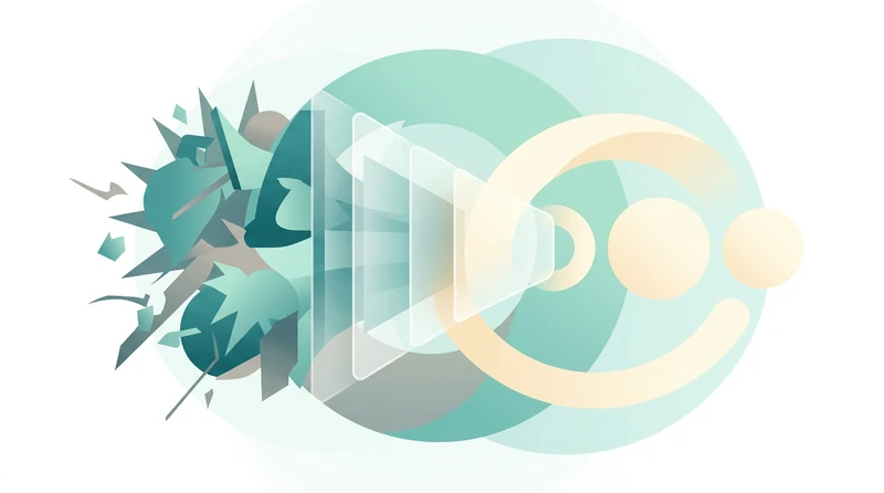 Abstract conceptual illustration representing the Feynman Technique — layered geometric shapes symbolising the process of simplifying complex ideas