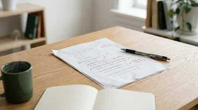 Reviewing a returned graded exam