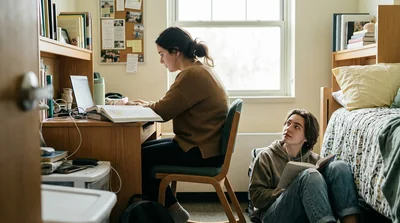 Sharing a dorm room with a roommate who is always there